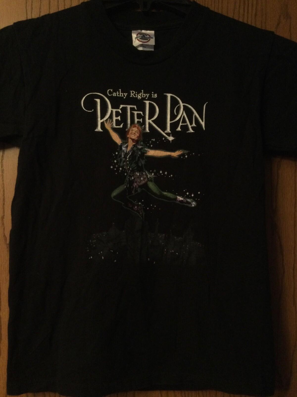 Peter Pan - “Cathy Rigby Is Peter Pan” Black Shirt - Youth M (10-12) - Delta L
