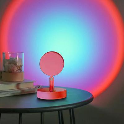 Led USB Günbatımı Lamba Projektör Ev Dekor Gece Lambası Taşınabilir Ruh Işığı Oturma Odası Duvar Fotoğrafçılığı Neon Işıkları