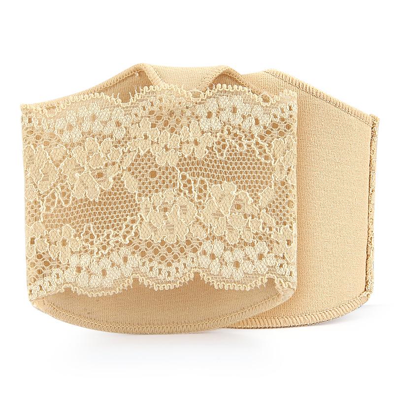 In-Stock Cotton Lace Half-Size Foot Pads: Anti-Wear, Anti-Slip, Pressure Relief, Invisible Split-Toe for High Heel Comfort.