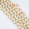 1Meter Stainless Steel Gold Plated Link Chain for Needlework DIY Men Necklace Bracelet Jewelry Making Materials Supplies No Fade
