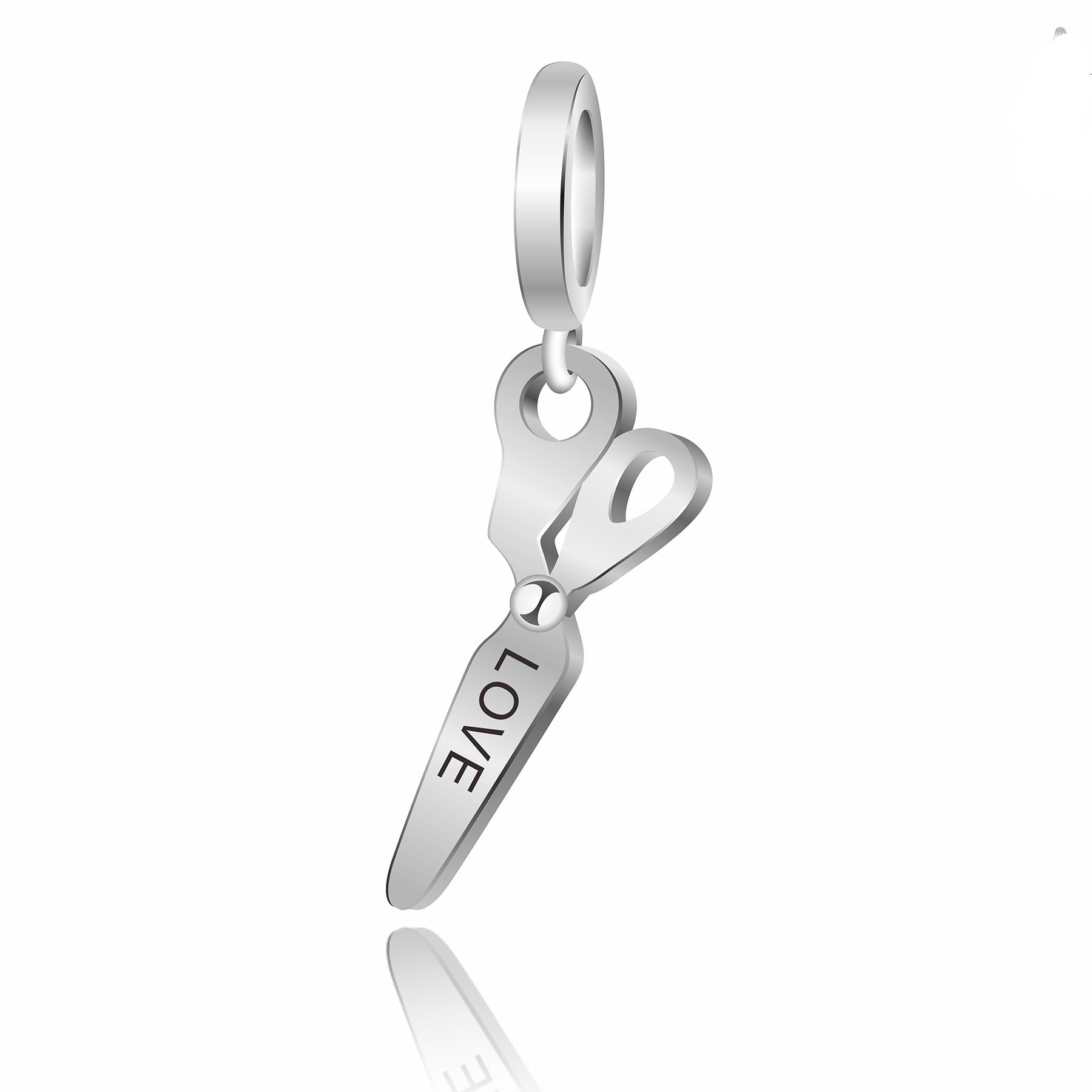 FC 925 Silver Law Judge Bracelet Charms Scales of Justice Pendant for Lawyer Jewelry Making