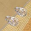 Retainer Clips for Windows Clear Plastic Screen Fixing Clips with Screws for Home Office Display Cabinets