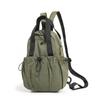 Color Block Backpack with Front Drawstring Pocket and Dual Carrying Options