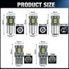 2X P21W LED 1156 BA15S BAU15S PY21W 1157 BAY15D P21/5W Led T20 7440 W21W WY21W 7443 W21/5W Żarówki 57SMD Samochód Kierunkowskaz Hamulec Światła cofania Lampa samochodowa