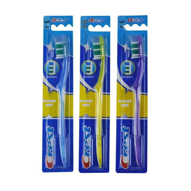 Crest Colorful Crystal Soft Bristle Toothbrush