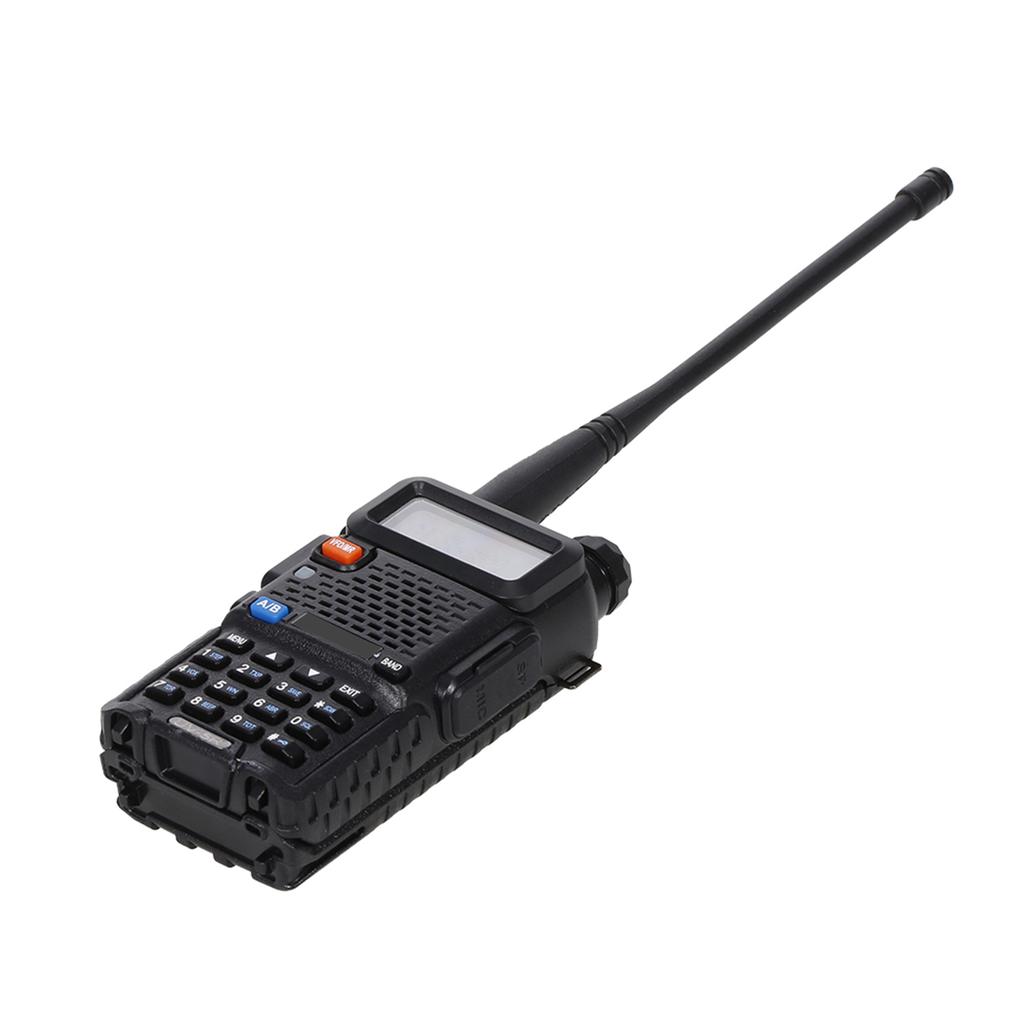 BAOFENG BF UV5R FM Transceiver Dual Band Handheld Transceiver 128CH Amateur Portable Radio Long Standby Black AU Plug