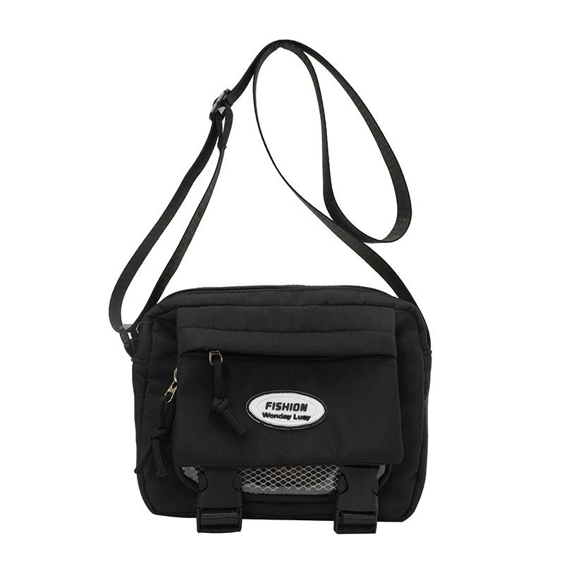 Cute College Style Girl Messenger Bag Japanese Ins Student Large Capacity Versatile Mailman Bag Transparent Pain Bag