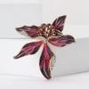 Atmospheric Alloy Enamel Iris Brooch Fashion Temperament Women'S Suit Coat Corsage Jewelry Pin