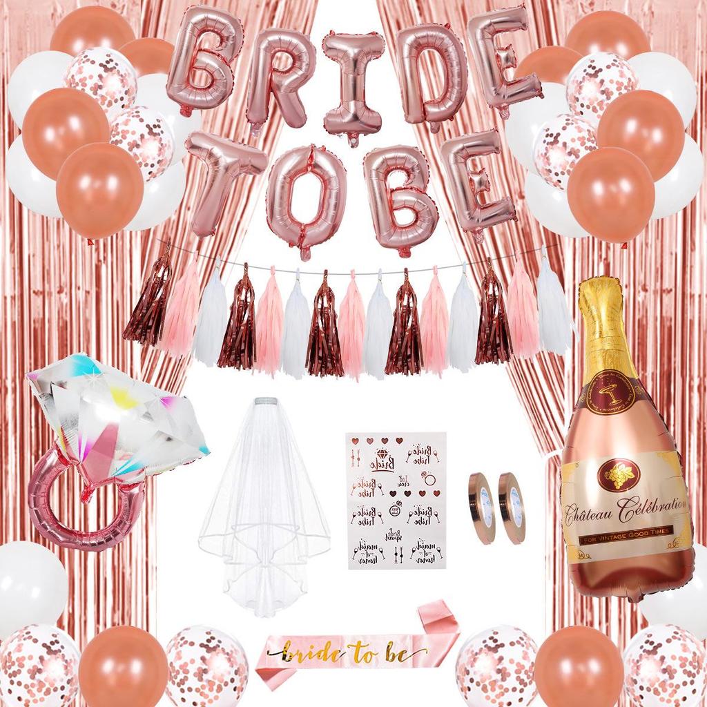 Bride-to-Be Bachelorette Party Foil Balloon Set