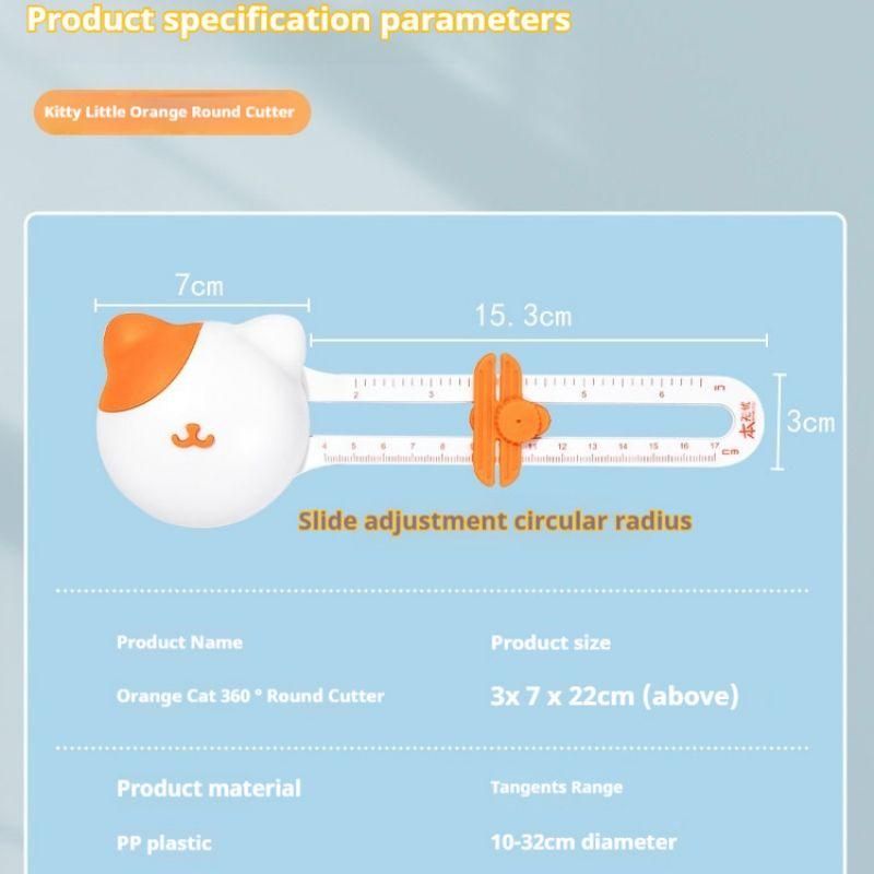 360-Degree Precision Circle Cutter - Stainless Steel Paper Trimmer For Diy Crafts, Students, 3.93" To 12.6" Diameter