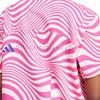 Adidas X Stella McCartney T Shirts Women's Pink Crew Neck Moderate Other IA1497
