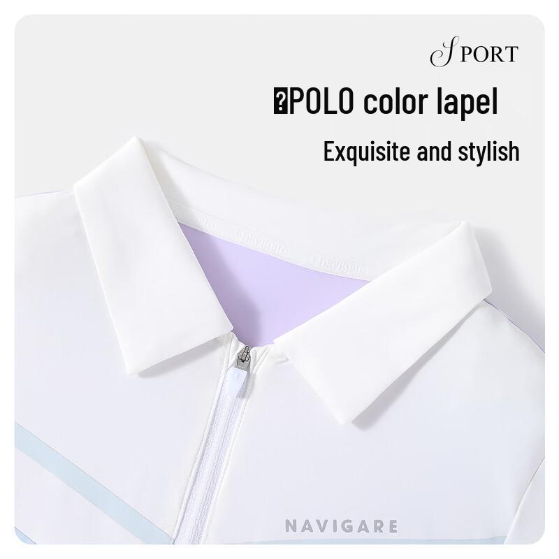Navigare Girls' Polo Collar Quick-Dry Short Sleeve Dress