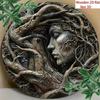 Arte da Parete in Metallo Decorazione Albero della Vita Boho per Soggiorno Pittura Fatta a Mano Vivace