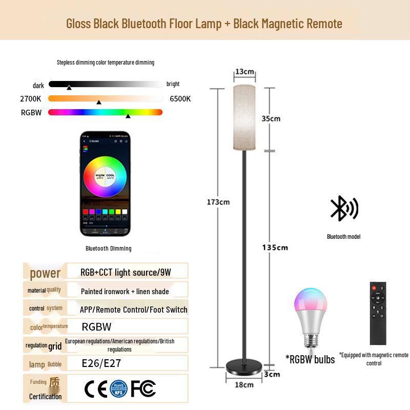 RGB Dimmable LED Floor Lamp for Living Room and Bedroom