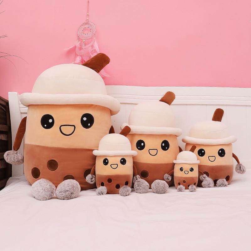 Milk Pearl Tea Plush Toy Cartoon Stuffed Doll Bedroom Decoration Kids Gifts