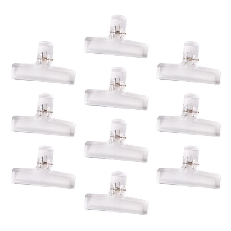 10Pcs Clear Acrylic Paper Clip Paper Clamp for Food Bag Photo Drawing Board Acrylic Paper Clip for Home Kitchen Office