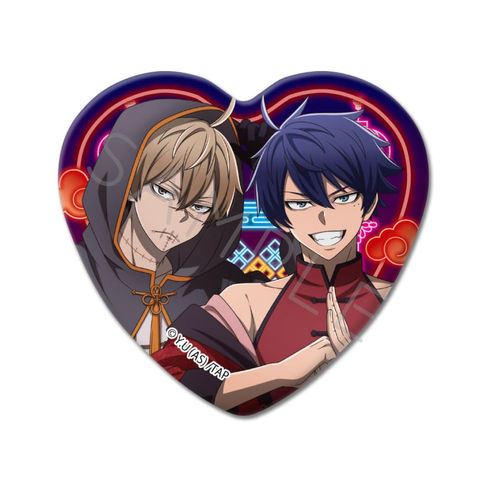 TV Anime [Tougen Anki] 2nd Edition Heart-Shaped Can Badges [8 Types in Total, Trading] 8-Piece Box