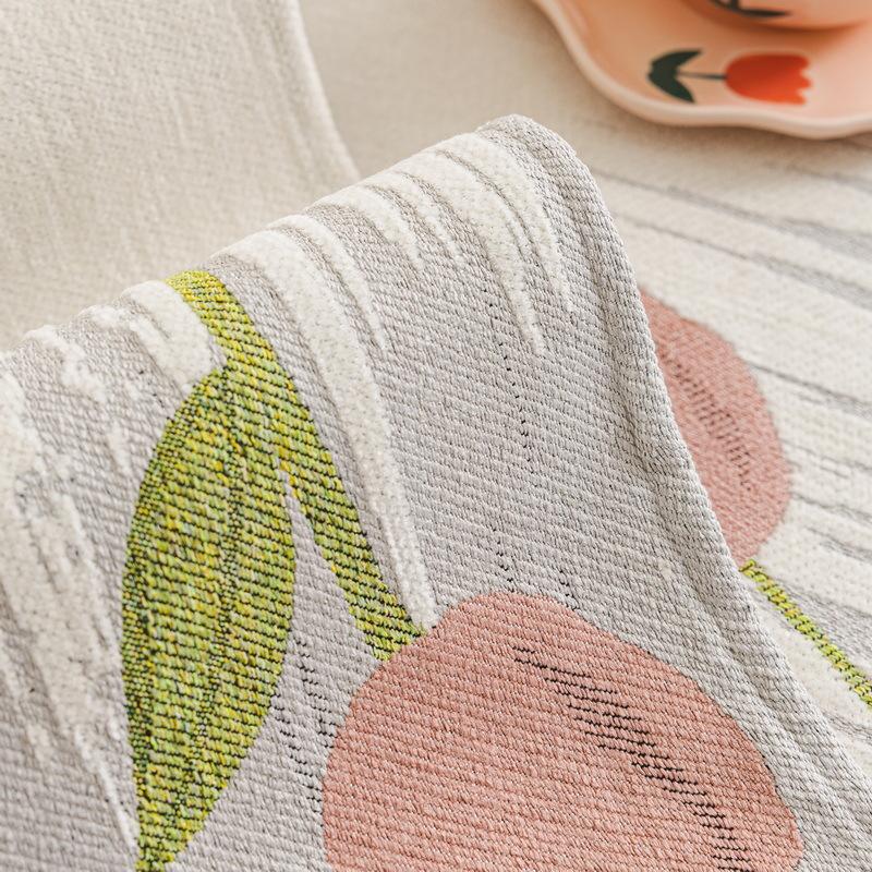 Cream Style Sofa Cover Cloth Four Seasons Universal Anti-Scratching Cushion Blanket Chenille Leather Sofa Cover Dustproof Cloth