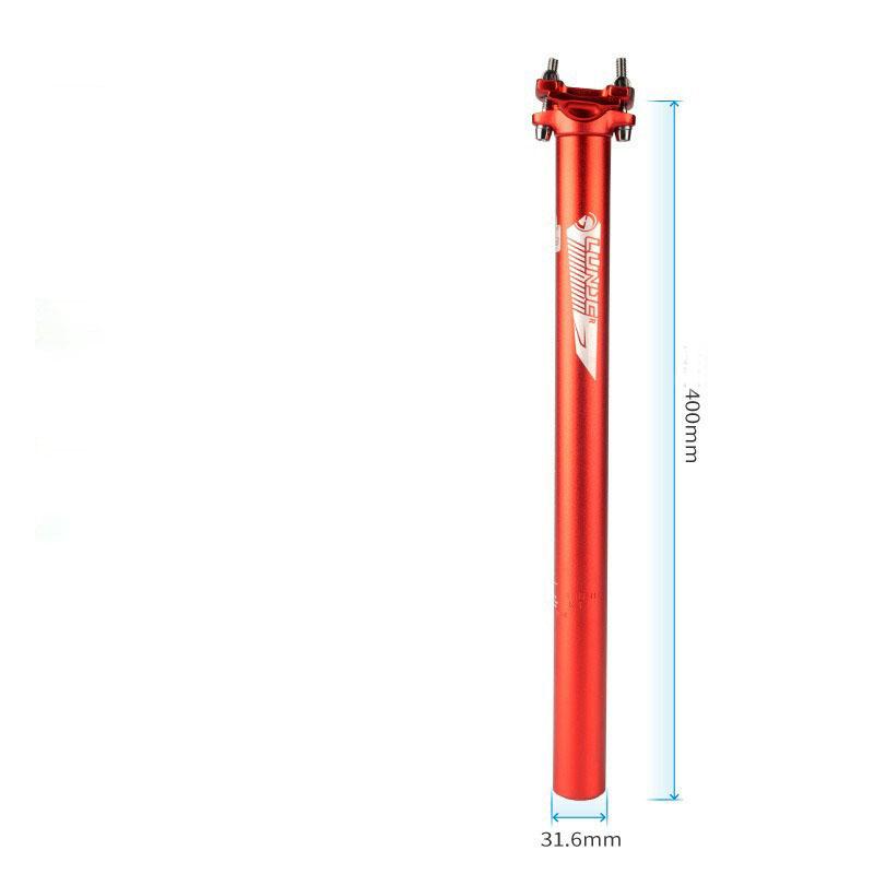 Mountain Bike Seat Tube 27.2/30.9/31.6*400mm Road Bicycle Aluminum Alloy Extended Double Nail Bicycle Seatpost Bike Parts