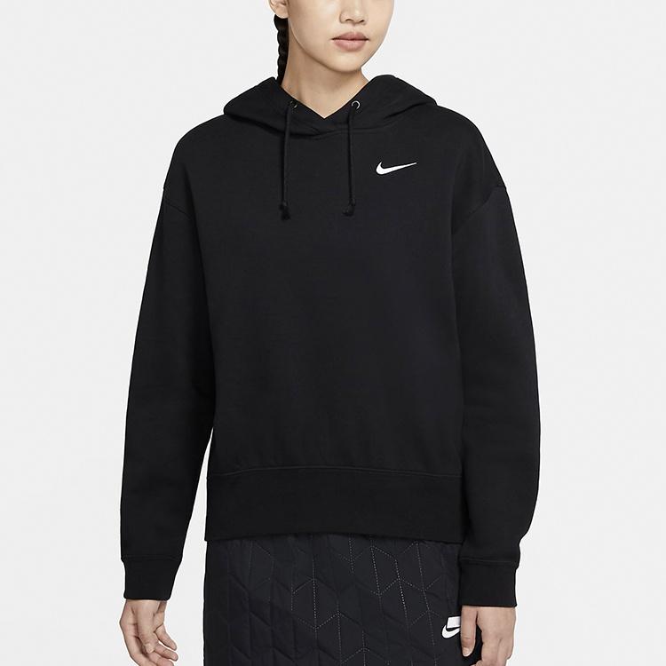 Nike Sweatshirts Women's Black Hooded Thickened Regular CZ2591-010