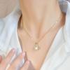 Pearl Clover Necklace Women'S Light Luxury Premium Sense Simple Versatile Titanium Steel Clavicle Chain