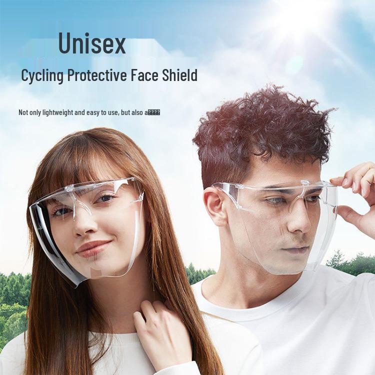 Anti-Fog High-Definition Face Shield: Transparent, Windproof, Dustproof, and Splash-Resistant Protection Mask
