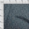 oneOone Cotton Poplin Blue Fabric Kalamkari Sewing Material Print Fabric By The Yard 42 Inch