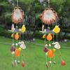 DIY Material Pack Shell Conch Wind Chimes Natural Color Creative Hanging Ornament White Wind Bell Pendant Courtyard Garden