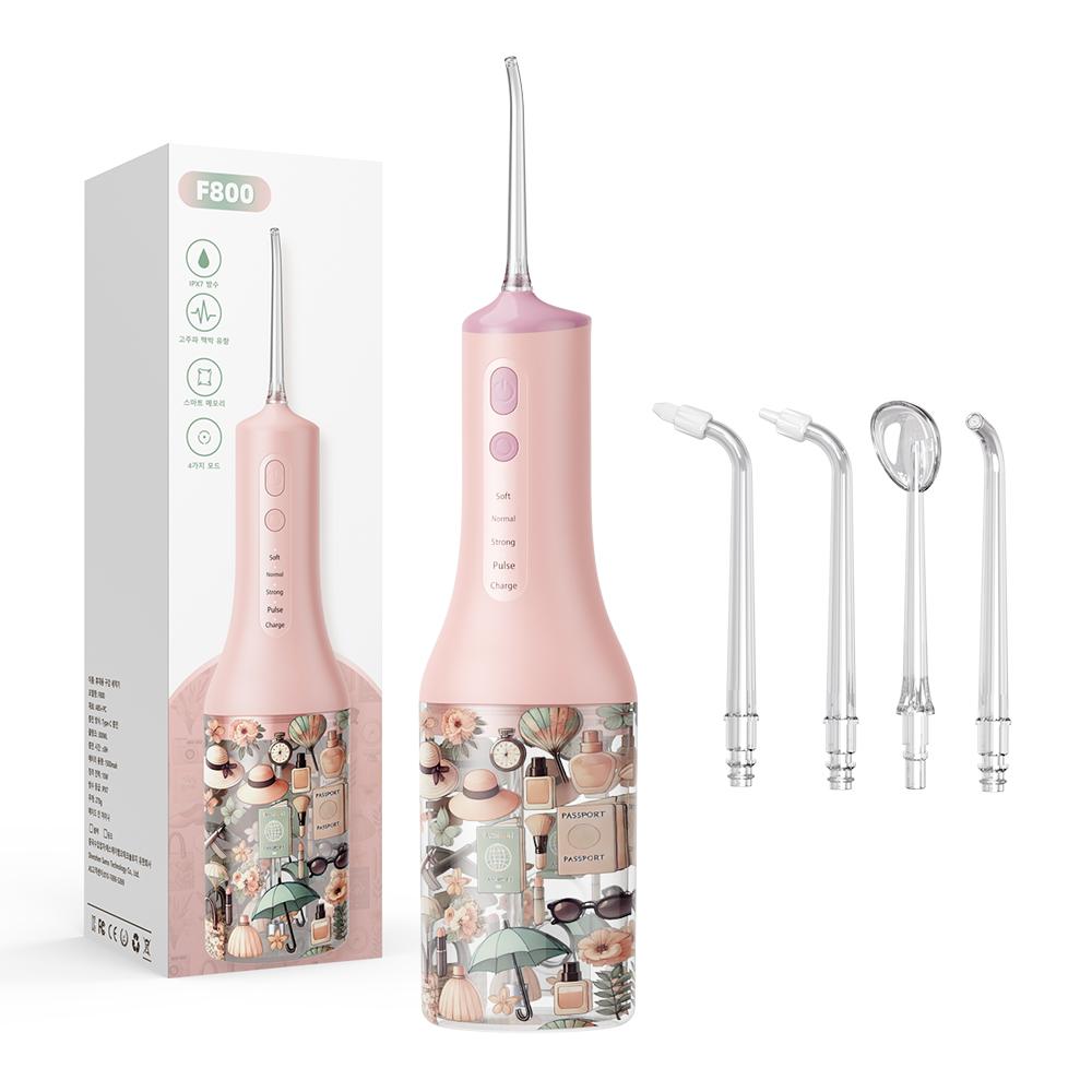 

Sarmocare Dental Water Flosser Portable Oral Irrigator USB Rechargeable 4 Mode 300ml Teeth Cleaner Toothbrush Oral Hygiene Clean