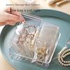 Jewelry Storage Box with Anti-Oxidation for Earrings, Necklaces, and Rings - Transparent Drawer Organizer