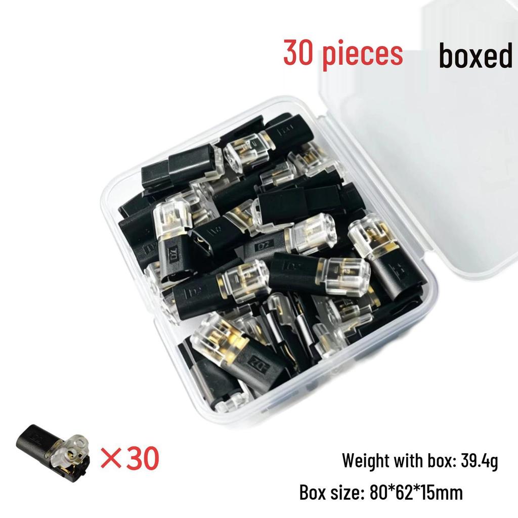 LED Quick Connector | Strip-Free & Solder-Free Double Wire Plug - Pull-Out Type D2 T1