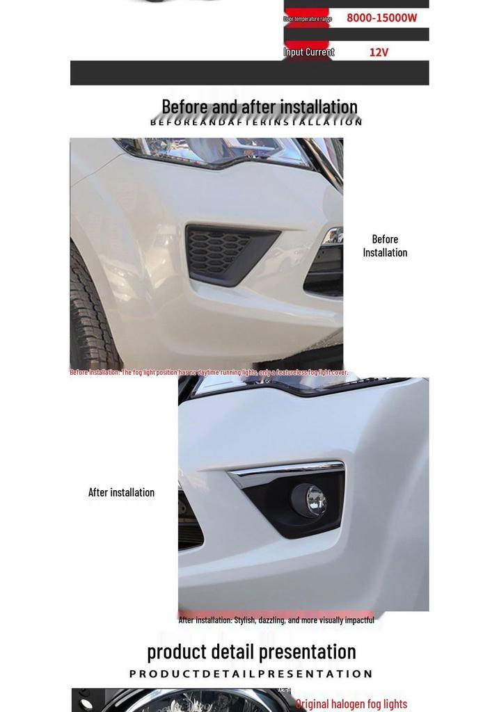 Nissan Terra 18/19/20 Front Fog Lamp & Daytime Running Light Set