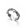 Couple Punk Irregular Thorns Couple Rings Retro Hip-hop Personality Adjustable Finger Ring for Men Women Lovers Jewelry Gifts