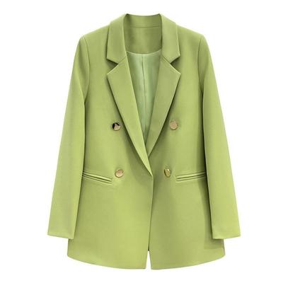 Autumn New Suit Coat Women Leisure Loose Fashion Temperament Suits Green White Black Coat