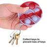 Children Adult Push Bubble  Sensory Toy Key Ring Educational Toy