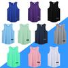 Unisex Solid Color Sleeveless Tank Top - Summer Fitness & Basketball Shirt
