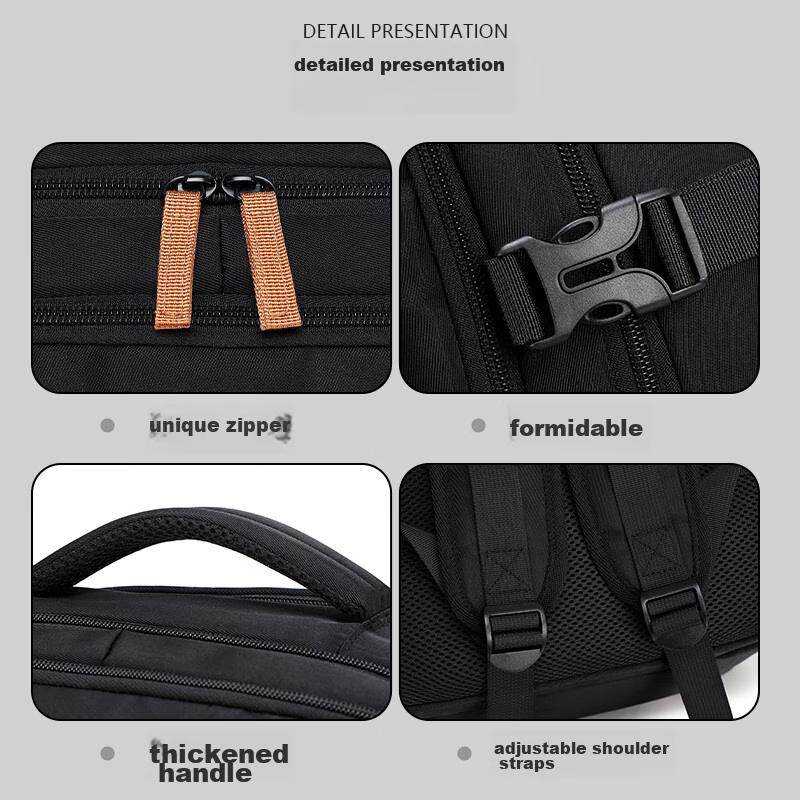 VICTORIATOURIST Backpack for Men, 16-Inch Laptop Bag, Large Capacity Short-Trip Business Travel Student Schoolbag