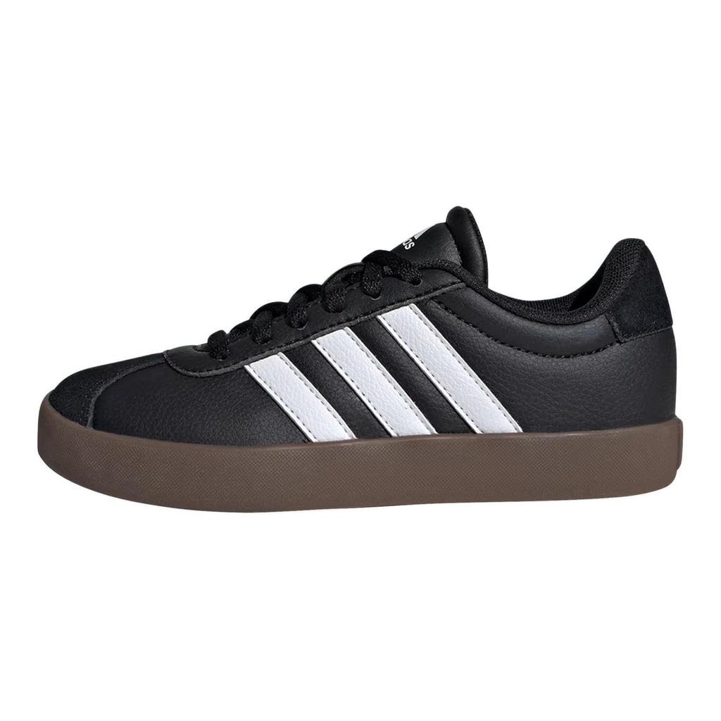 Adidas VL Court 3.0 K Black White Gum Kids Sneakers Core-Black Cloud-White IE3630