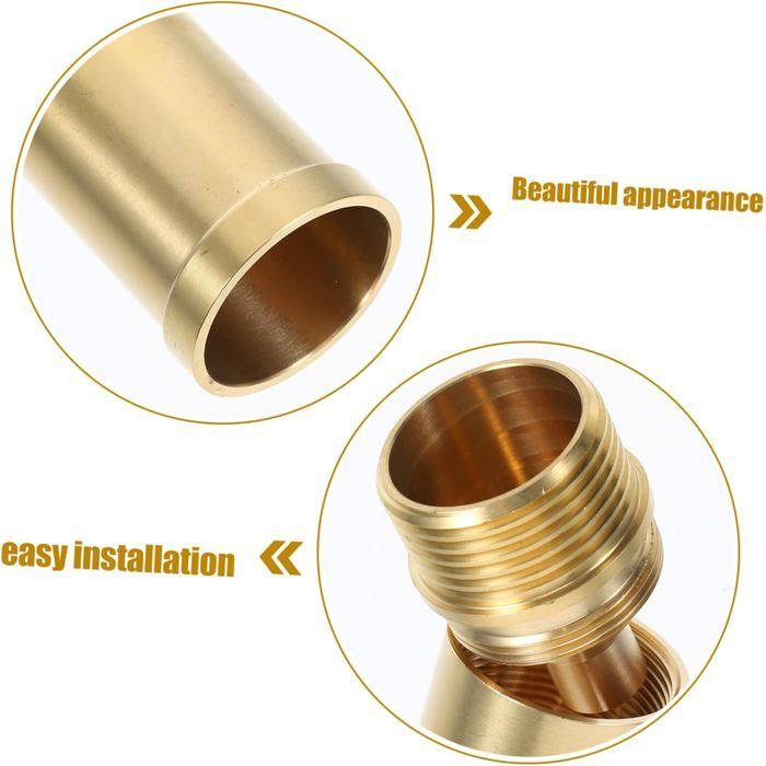 Buse / tête de fontaine filetée en cuivre pour bassin – fixation, alimentation électrique