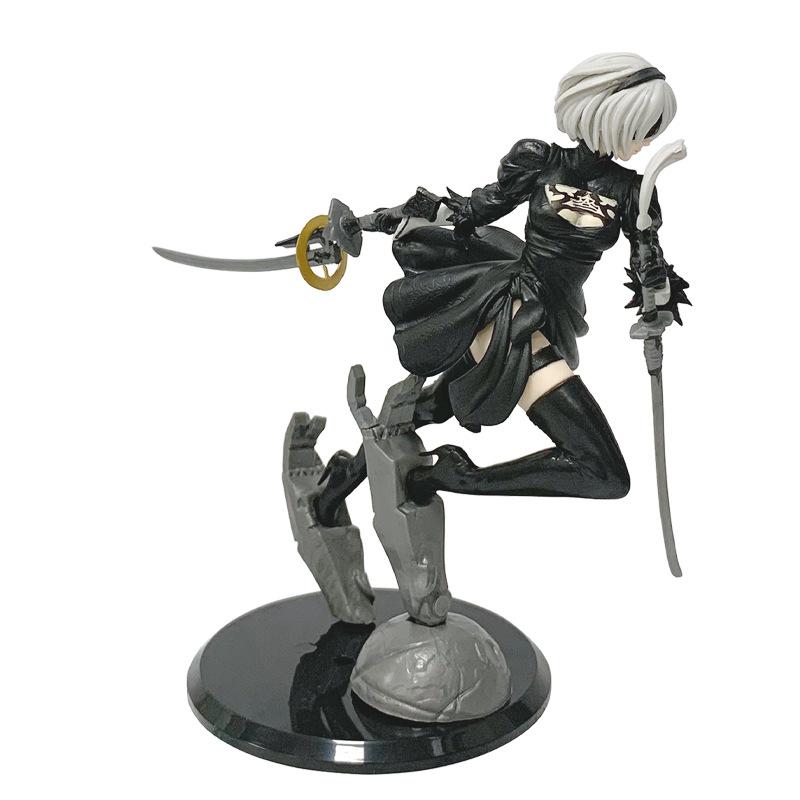 Nier Automata 2B No.2 Tpye B Anime Figures Doll Cartoon Pvc Doll Ornament Desktop Ornaments Home Decoration Collection Gifts