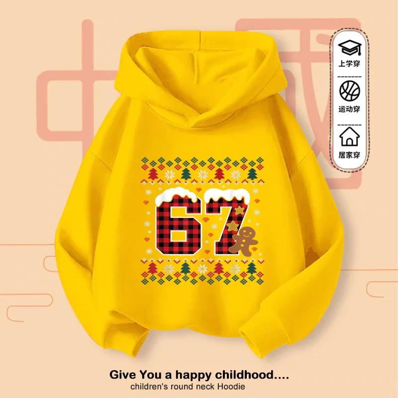 Six Seven Printed Kids Clothes Outfits Funny 6 7 Memes Pullover Hoodie Girls Boys Fashion Casual Pullovers