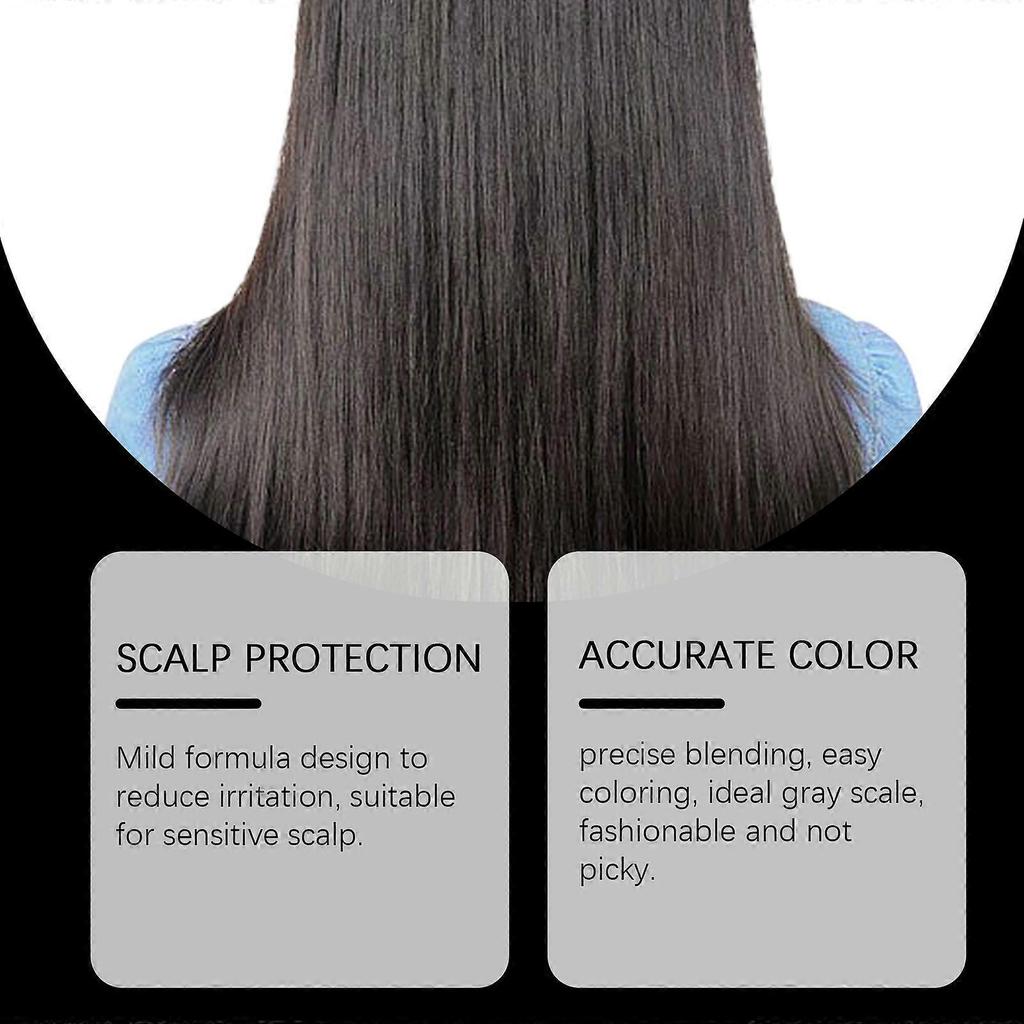 Plant black hair shampoo plant extract washing and care DIY dyed hair refreshing and smooth shampoo