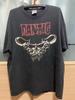 Danzig Dämonenschädel Logo Heavy Metal Band Schwarz Unisex T-Shirt Nachdruck Grafik T-Shirts Harajuku