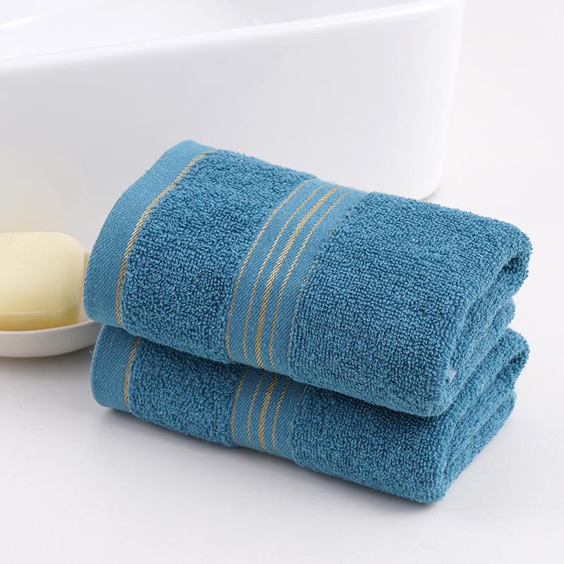 Cotton Gold Thread Face Towel - Wedding Gift & Daily Necessity, Soft & Absorbent