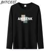 BITCED Men's Spring and Autumn Slim Trend Long-sleeved T-shirt Versatile O-neck Bottoming Shirt