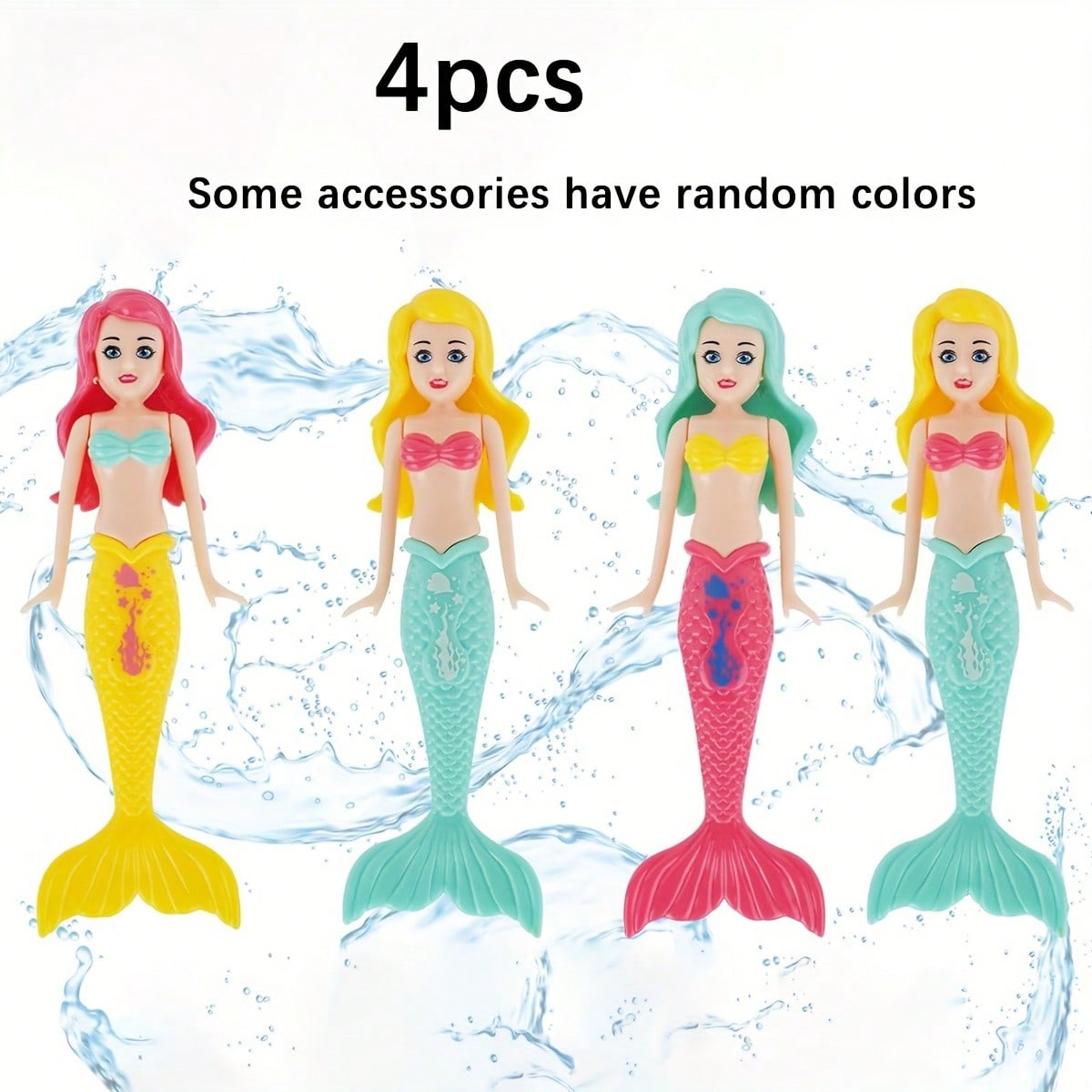 High-Quality 4/5Pcs High-Quality Mermaid High-Quality Diving High-Quality Toys, High-Quality Transparent High-Quality Mermaid High-Quality Bath