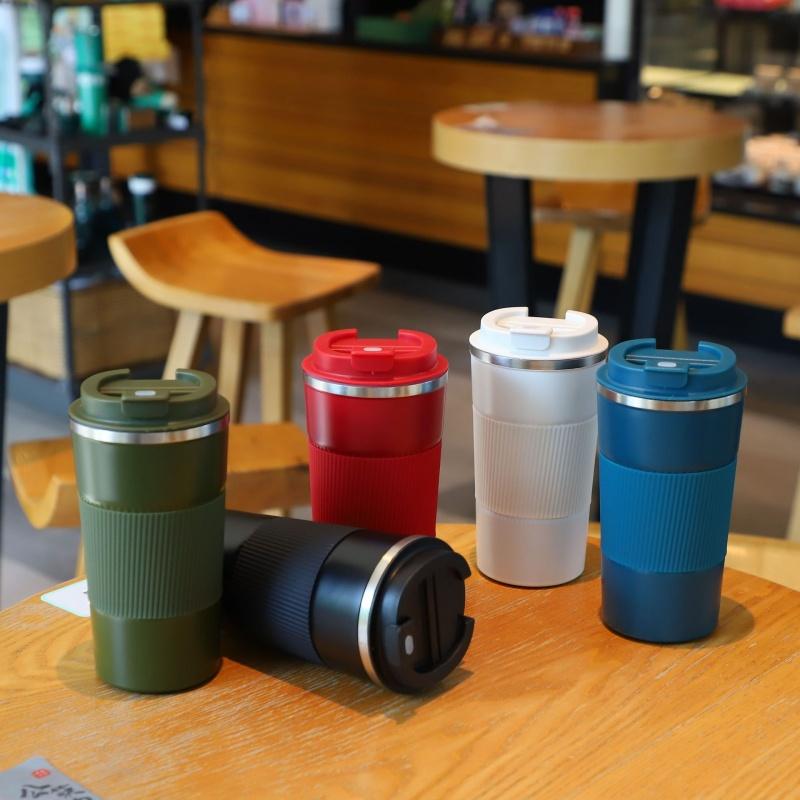 510ML Stainless Steel Coffee Cup Car Vacuum Flask Hot/Cold Drinks Travel Insulated Cup Travel Household Sports Drinking Utensil
