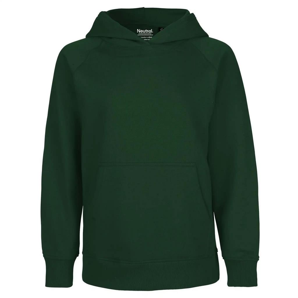 Neutral Childrens/Kids Plain Hoodie