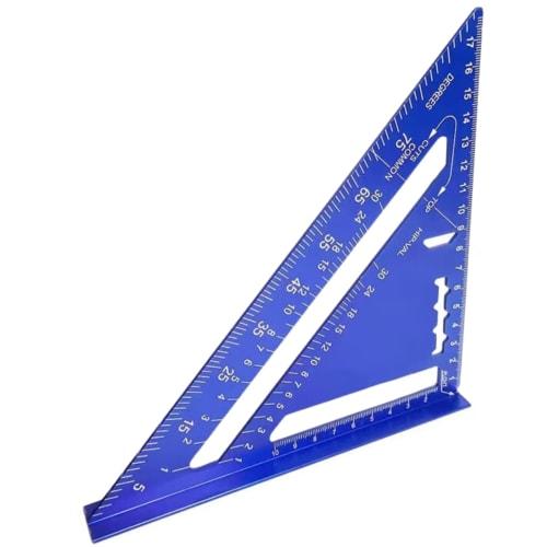 ITOCCA Circular Saw Guide, Triangle Ruler, Square, Lightweight Aluminum, 18cm [Double-Sided Circular Saw Guide] Full Square with Double-Sided Graduati