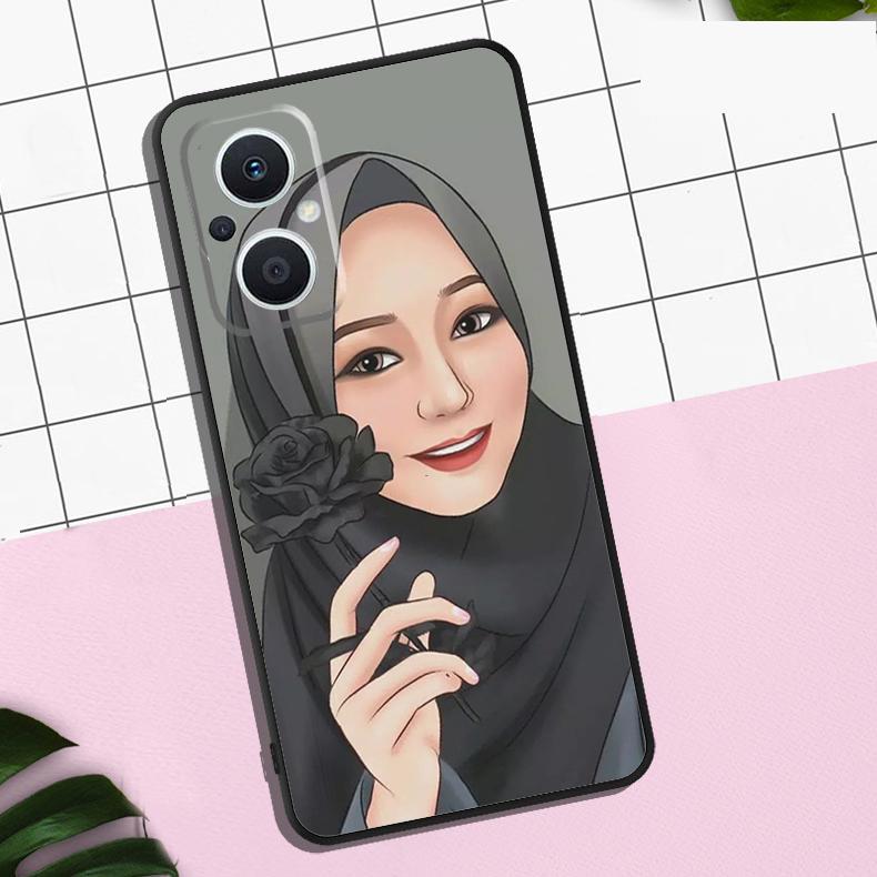 

Muslim Arabic Hijab Girl Case For OPPO Reno 7 8 10 11 12 13 Pro 13F 12F 11F 8T OPPO Find X8 Pro X6 X3 X5 Lite Cover OPPO Reno13 F